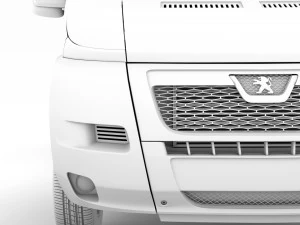 peugeot boxer şasi kamyon tek kabin 3800wb 2014 3D Model
