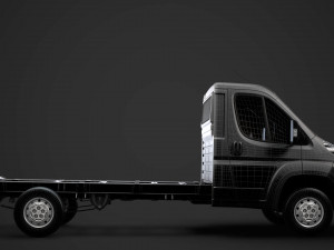 peugeot boxer chassis truck single cab 3800wb 2014 Modello 3D