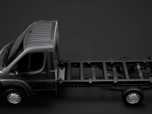 peugeot boxer chassis truck single cab 3800wb 2014 Modello 3D