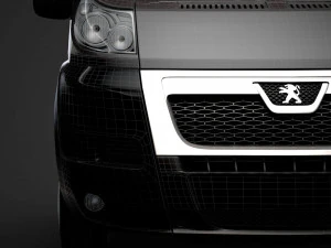 peugeot boxer şasi kamyon tek kabin 3800wb 2014 3D Model