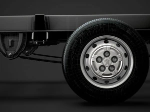 peugeot boxer şasi kamyon tek kabin 3800wb 2014 3D Model