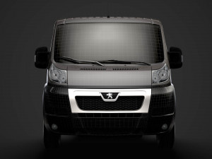 peugeot boxer chassis truck single cab 3800wb 2014 Modello 3D