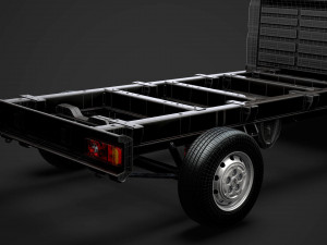 peugeot boxer chassis truck single cab 3800wb 2014 Modello 3D
