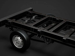 peugeot boxer şasi kamyon tek kabin 3800wb 2014 3D Model