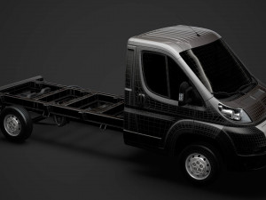peugeot boxer chassis truck single cab 3800wb 2014 Modello 3D
