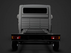 peugeot boxer chassis truck single cab 3800wb 2014 Modello 3D