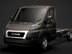ram promaster chassis truck single cab 4035 wb 2020 Modelo 3D