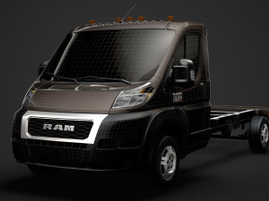 ram promaster chassis truck single cab 4035 wb 2020 Modelo 3D