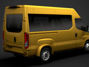iveco minibus giornaliero l2h2 2020 Modello 3D