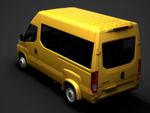 iveco minibus giornaliero l2h2 2020 Modello 3D