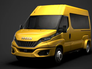iveco minibus giornaliero l2h2 2020 Modello 3D