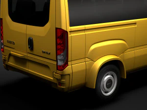 iveco minibus giornaliero l2h2 2020 Modello 3D