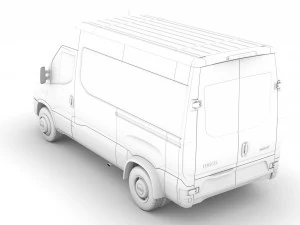 iveco minibus giornaliero l2h2 2020 Modello 3D
