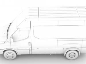 iveco minibus giornaliero l2h2 2020 Modello 3D