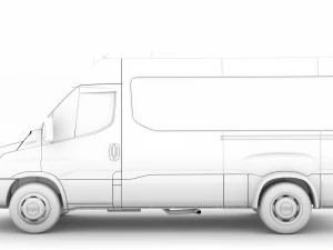 iveco minibus giornaliero l2h2 2020 Modello 3D