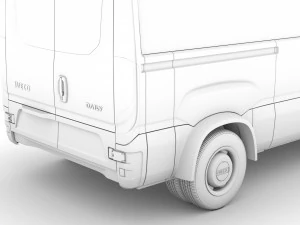 iveco minibus giornaliero l2h2 2020 Modello 3D