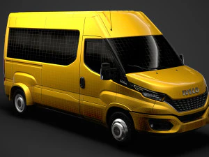 iveco minibus giornaliero l2h2 2020 Modello 3D