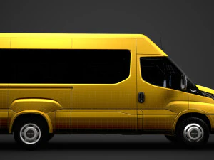 iveco minibus giornaliero l2h2 2020 Modello 3D