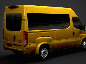 iveco minibus giornaliero l2h2 2020 Modello 3D