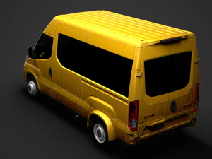 iveco minibus giornaliero l2h2 2020 Modello 3D