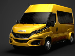 iveco minibus giornaliero l2h2 2020 Modello 3D