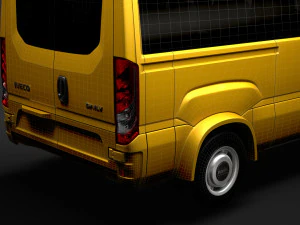 iveco minibus giornaliero l2h2 2020 Modello 3D