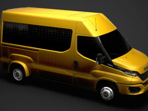 iveco minibus giornaliero l2h2 2020 Modello 3D