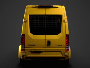 iveco minibus giornaliero l2h2 2020 Modello 3D