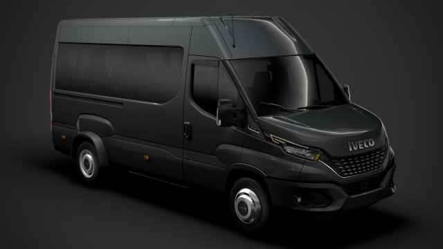 iveco daily minibus l3h2 2020 Model 3D .c4d .max .obj .3ds .fbx .stl .blend 