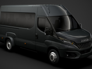 iveco daily minibus l3h2 2020 3D 模型
