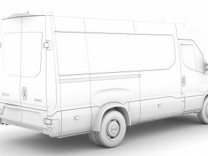 iveco daily minibus l3h2 2020 Model 3D