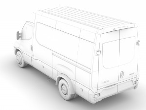 iveco daily minibus l3h2 2020 Model 3D