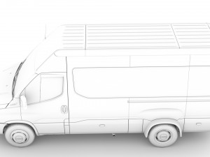 iveco daily minibus l3h2 2020 Model 3D