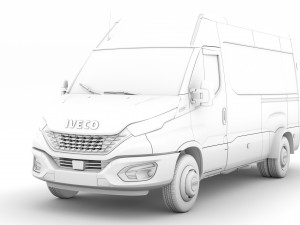 iveco daily minibus l3h2 2020 Model 3D