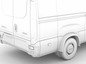 iveco daily minibus l3h2 2020 Model 3D