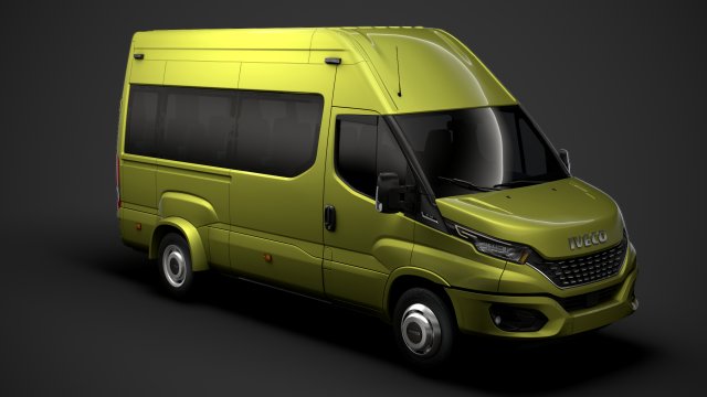 iveco daily minibus l3h3 2020 3D 모델 .c4d .max .obj .3ds .fbx .stl .blend 