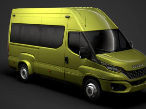 iveco minibus giornaliero l3h3 2020 Modello 3D