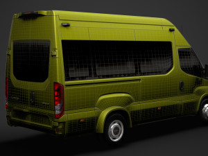 iveco daily minibus l3h3 2020 3D 모델