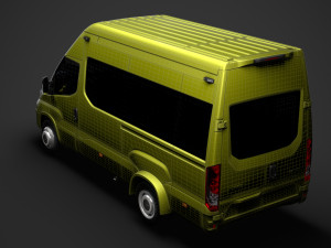 iveco daily minibus l3h3 2020 3D 모델