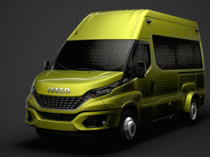 iveco daily minibus l3h3 2020 3D 모델