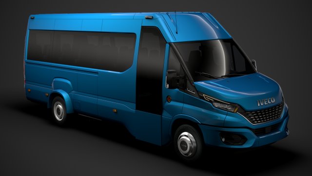 iveco daily tourus l4h2 2020 Model 3D .c4d .max .obj .3ds .fbx .stl .blend 
