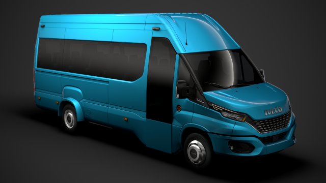 iveco daily tourus l4h3 2020 3D Model .c4d .max .obj .3ds .fbx .stl .blend 