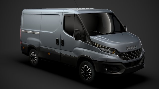 iveco daily van l1h1 2020 3D Model .c4d .max .obj .3ds .fbx .stl .blend 