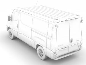 iveco daily van l2h1 2020 Modelo 3D
