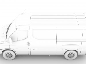 iveco daily van l2h1 2020 Modelo 3D