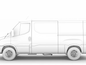 iveco daily van l2h1 2020 Modelo 3D