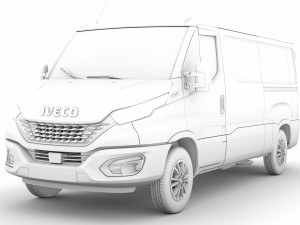 iveco daily van l2h1 2020 Modelo 3D