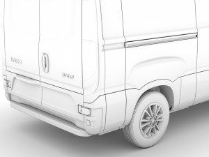 iveco daily van l2h1 2020 Modelo 3D