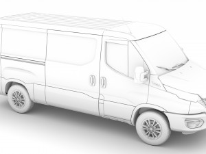 iveco daily van l2h1 2020 Modelo 3D