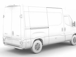 iveco daily van l2h2 2020 3D Model